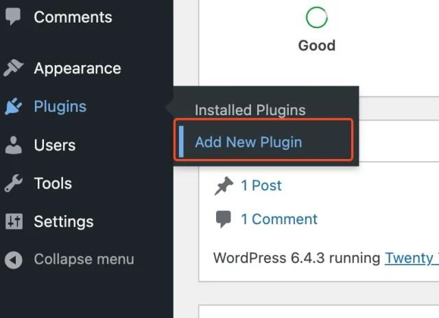 How to add a new plugin in WordPress