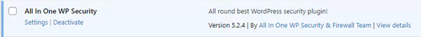 All in one wp security