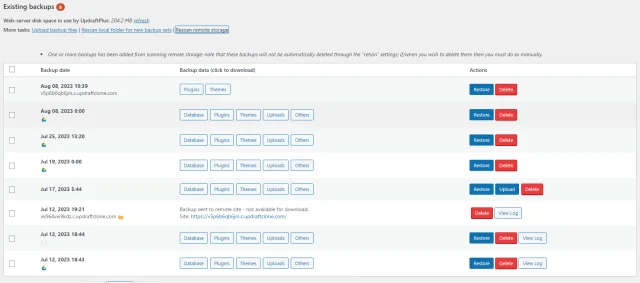 Migration guide backup sent