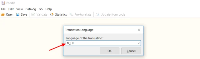 Language code dialogue