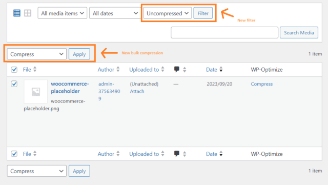 WP Optimize new image compression 980x553